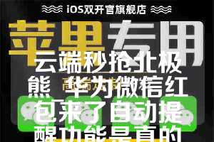 云端秒抢北极熊_华为微信红包来了自动提醒功能是真的吗