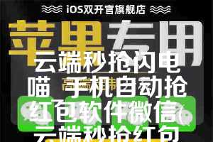 云端秒抢闪电喵_手机自动抢红包软件微信(云端秒抢红包挂免费)