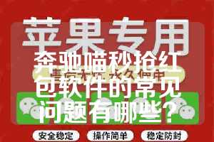 奔驰喵秒抢红包软件的常见问题有哪些？