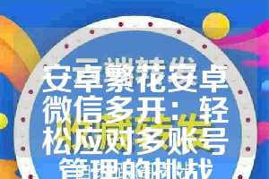 安卓繁花安卓微信多开：轻松应对多账号管理的挑战