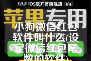 小狗微信红包软件叫什么(设定微信红包尾数的软件)